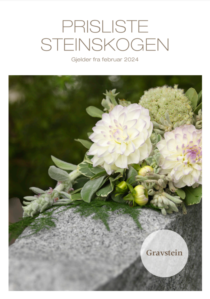 Prisliste Steinskogen