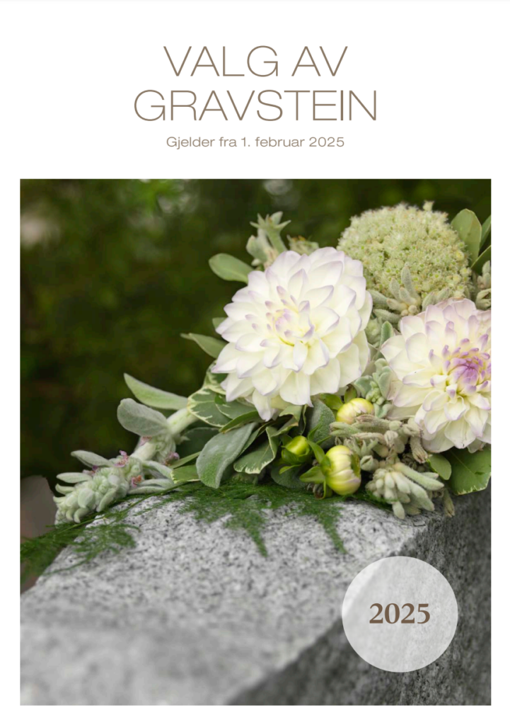 Brosjyre Gravstein