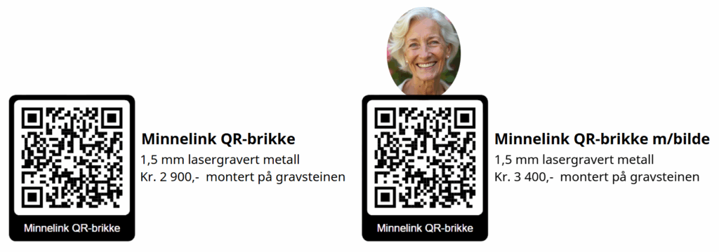 Bilde av Minnelink QR brikke