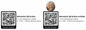 Bilde av Minnelink QR brikke