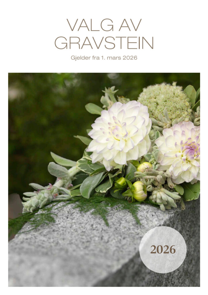 Forside katalog for valg av gravstein